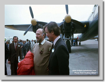 Arrival in Glasgow - Capt MacKenzie and Sir William Roberts